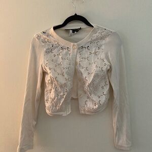 Vintage Eyelet Cardigan